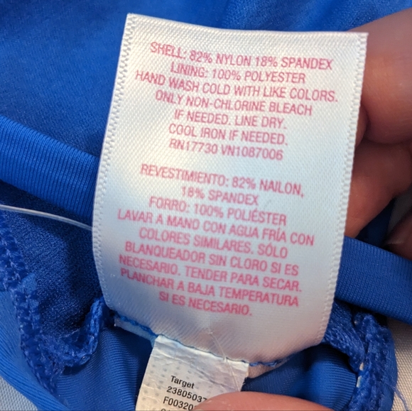 NWT Xhilaration Blue Bikini Top Size Medium - Picture 5 of 5